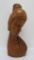 MCM wood carving, bust of a woman, 20