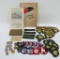 Military patches,pins, dog tags and booklets