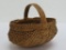 Miniature woven buttocks basket, 4