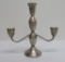 Duchlin weighted sterling candle stick, 9 3/4