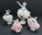 Four dancing Dresden style figurines, 4