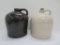 Two stoneware jugs, 9