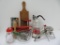 Vintage Kitchen lot many red handle items