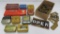Interesting lot with typewriter ribbon tins, stencils and office products