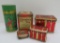 Five vintage tea tins, 2 1/4