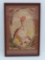 Jo Peihlmann water color of chickens, framed 16