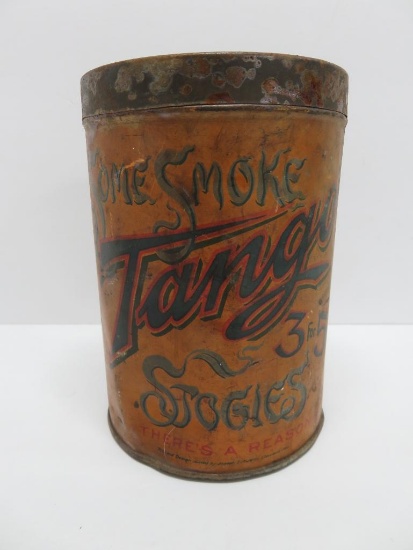 Tango Stogies cigar tin, 6"