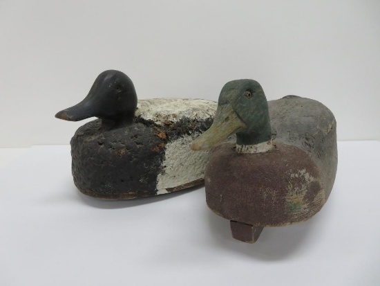 Two vintage duck decoys