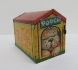 Tin Litho Pooch the Pop Out Pup, working, 5