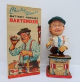 Original Battery Powered Charley Weaver Bartender 0650 with box, working well!