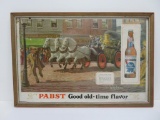 Pabst Blue Ribbon fire dept advertising sign, P-604, 29 3/4
