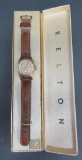 Vintage Kelton wristwatch with box, working
