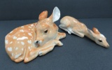Two Lomonosov Porcelain deer figurines, 7