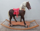 Horse hair rocking horse pull toy, 31