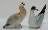 Lomonosov Porcelain bird figurines, Quail and Sea Gull, 6