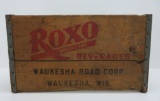 Roxo beverage box, Waukesha Wis, 18 1/2