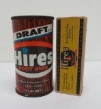 Hires Root Beer steel can and Hires Extract