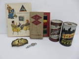 Beer can and advertising lot