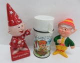 Vintage Advertising dolls and Kewtie Pie Thermos by Aladdin