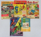 Three Buster Brown comics, Treasure chest and Brouwer's shoe store comic