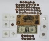 US coin and currency lot