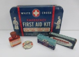Emergency First Aid tins and containers