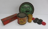 Vintage Automotive tins and Standard Oil Checkers