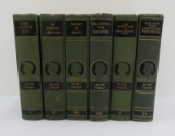 Six Mark Twain books, copyright 1915 - 1928
