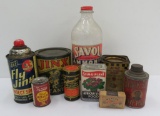 Plant and household product advertising lot, 3 1/2