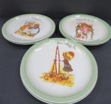 Six Hollie Hobby Collectors Edition plates, 10