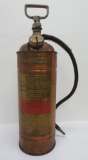 Rescue brass and copper fire extinguisher, 2 1/2