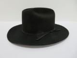 Stetson hat, 58, size 7 1/2, black