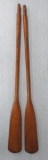 Wooden oars, 59 1/2