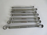 Seven Snap-On tools, double box end wrenches, 7 3/4