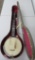 MOP inlay open back banjo, cast tag on back, 33