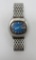 Seiko Automatic 17 jewel watch with calendar display, blue face