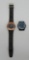 Two original Swatch watches, one in package