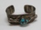 Turquoise baby bracelet, 1 1/4