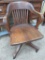 Oak swivel desk chair, Taylor Chair co, Bedford Ohio