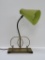 Mid Century Modern desk lamp with shade and pen holders, working, 15