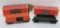 Two Lionel train cars with boxes, 3459 Dumping Ore Car and 3463 SF box car