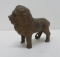 Cast Iron standing Lion still bank, 7