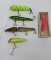 Musky lure lot, five lures