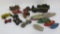 Wooden military toys and wooden boats, about 17 toys, 2
