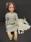 German bisque doll 1912-4 socket head, composition body, 22