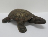 Golden Novelty Company Turtle spittoon, cast iron base