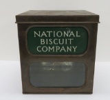 National Biscuit Company tin, glass front, 10 1/2