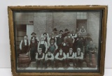 Weiss and Graf Beer real photo, Milwaukee, framed 15 1/2