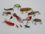 12 vintage fishing lures