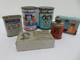 Baby related tins and banks